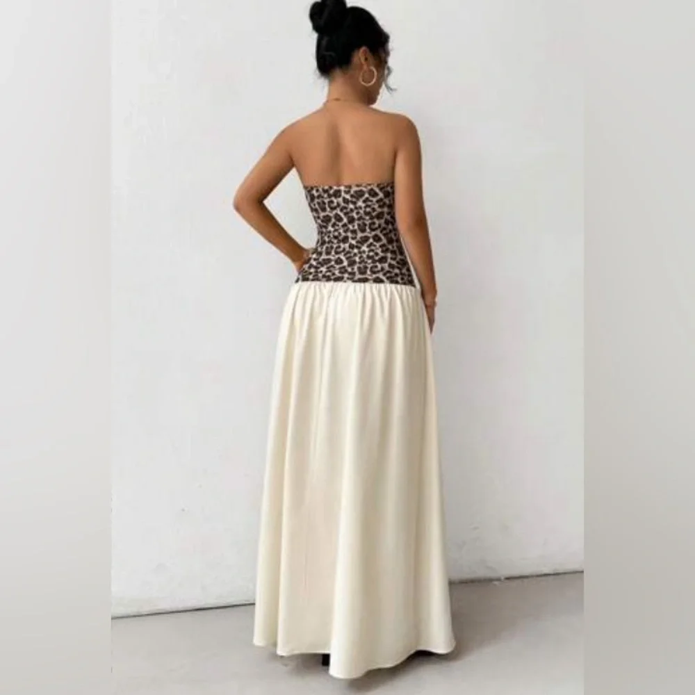 Leopard two tone dress - Picture 2 of 4